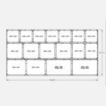 168"W 84"H, 3-Tier, 17-Cage Configuration