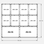 96"W 84"H, 3-Tier, 10-Cage Configuration