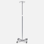 IV Pole 4-Leg 4-Hook