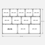 120"W 78"H, 3-Tier, 12-Cage Configuration